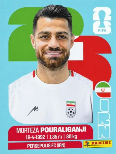 Figurita IRN-3 Morteza Pouraliganji Mundial 2026