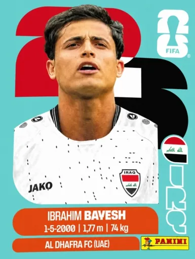 Figurita IRQ-11 Ibrahim Bavesh Mundial 2026