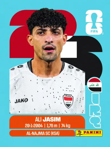 Figurita IRQ-12 Ali Jasim Mundial 2026