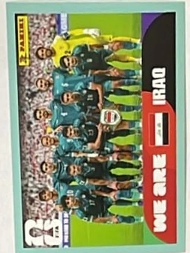 Figurita IRQ-13 Plantel Iraq Mundial 2026