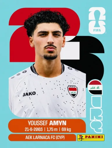 Figurita IRQ-14 Youssef Amyn Mundial 2026