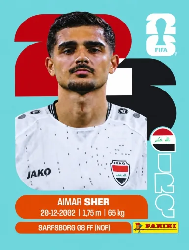 Figurita IRQ-15 Aimar Sher Mundial 2026