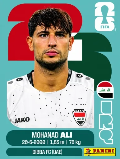 Figurita IRQ-20 Mohanad Ali Mundial 2026
