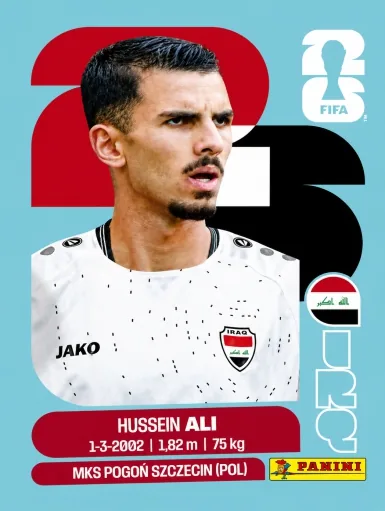 Figurita IRQ-4 Hussein Ali Mundial 2026