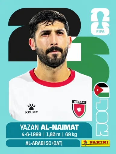 Figurita JOR-16 Yazan Al-Naimat Mundial 2026