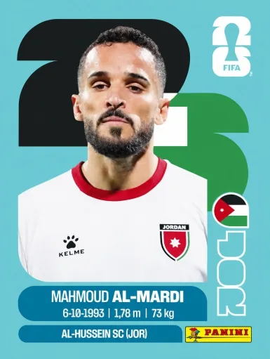 Figurita JOR-17 Mahmoud Al-Mardi Mundial 2026