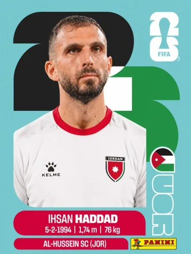 Figurita JOR-3 Ihsan Haddad Mundial 2026