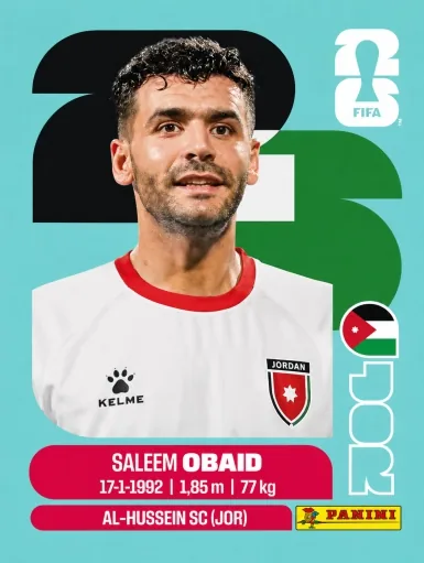 Figurita JOR-7 Saleem Obaid Mundial 2026