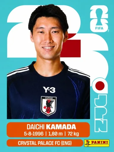 Figurita JPN-11 Daichi Kamada Mundial 2026