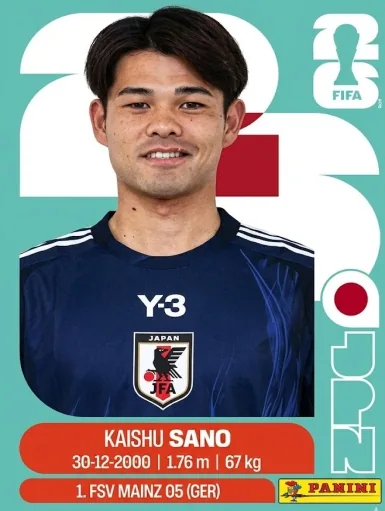 Figurita JPN-8 Kaishu Sano Mundial 2026