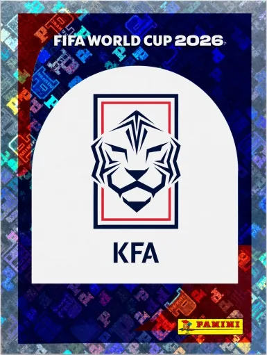 Figurita KOR-1 Escudo Corea del Sur Mundial 2026