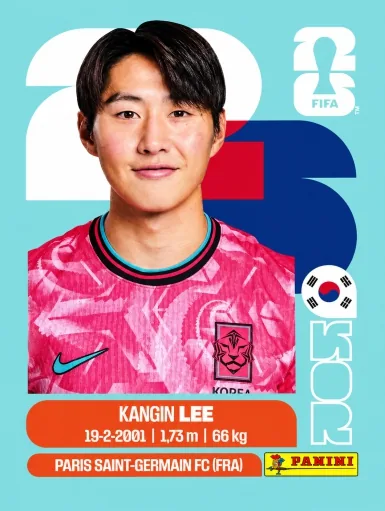 Figurita KOR-12 Kang-in Lee Mundial 2026