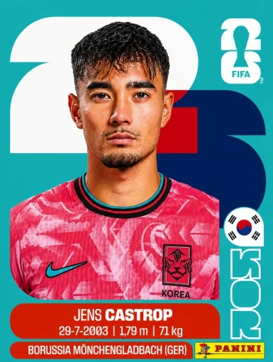 Figurita KOR-15 Jens Castrop Mundial 2026