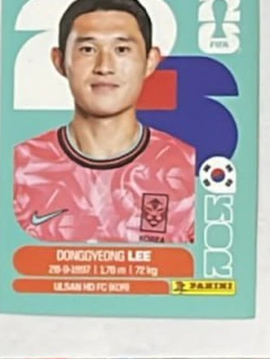Figurita KOR-16 Dongg-yeong Lee Mundial 2026