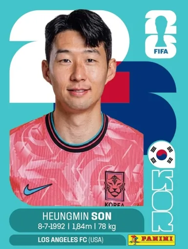 Figurita KOR-18 Heung-min Son Mundial 2026