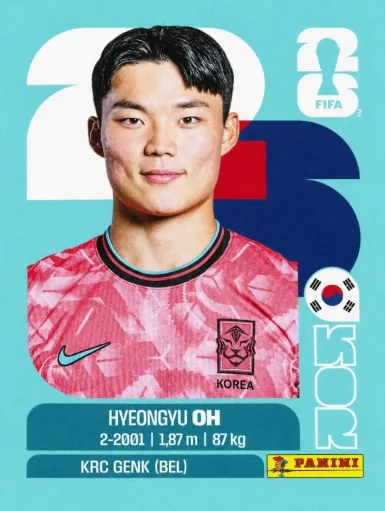 Figurita KOR-20 Hyeon-Gyu Oh Mundial 2026