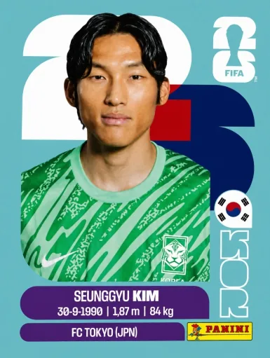 Figurita KOR-3 Seung-Gyu Kim Mundial 2026