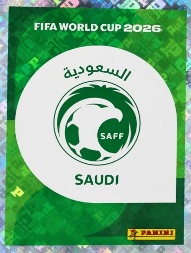Figurita KSA-1 Escudo Arabia Saudita Mundial 2026