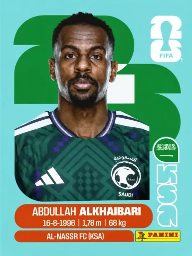 Figurita KSA-11 Abdullah Alkhaibari Mundial 2026