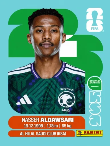 Figurita KSA-12 Nasser Aldawsari Mundial 2026