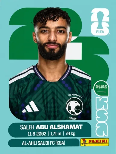 Figurita KSA-14 Saleh Abu Alshamat Mundial 2026