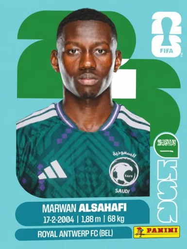 Figurita KSA-15 Marwan Alsahafi Mundial 2026