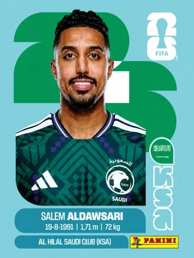 Figurita KSA-16 Salem Aldawsari Mundial 2026