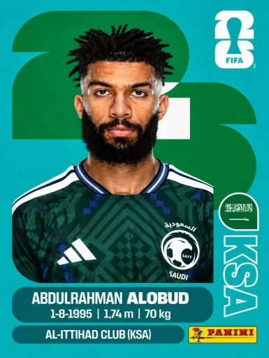 Figurita KSA-17 Abdulrahman Al-Aboud Mundial 2026
