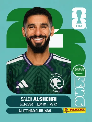 Figurita KSA-19 Saleh Alshehri Mundial 2026