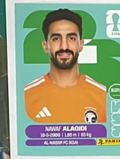 Figurita KSA-2 Nawaf Alaqidi Mundial 2026