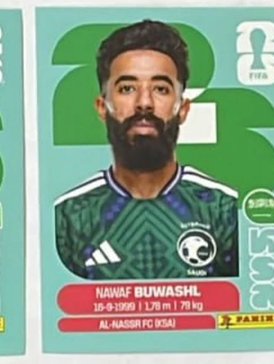 Figurita KSA-5 Nawaf Bouwashl Mundial 2026