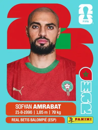 Figurita MAR-10 Sofyan Amrabat Mundial 2026