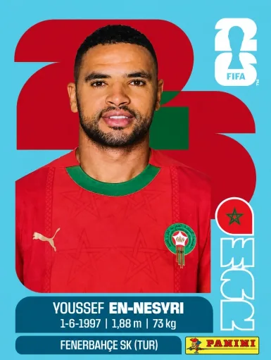 Figurita MAR-16 Youssef En-Nesyri Mundial 2026