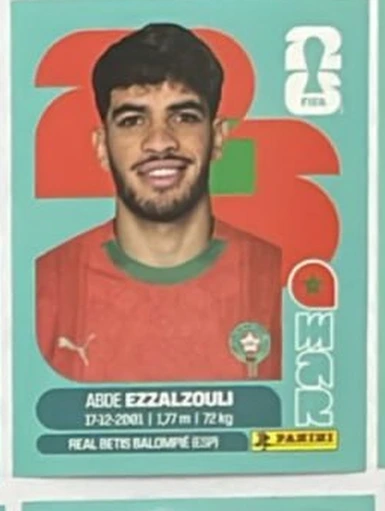 Figurita MAR-17 Abde Ezzalzouli Mundial 2026