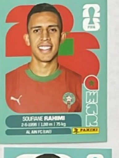 Figurita MAR-18 Soufiane Rahimi Mundial 2026
