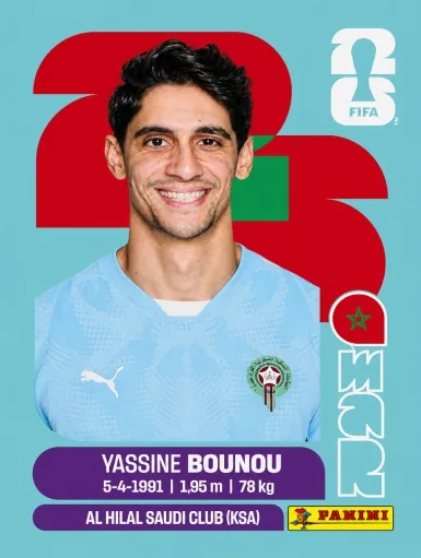 Figurita MAR-2 Yassine Bounou Mundial 2026