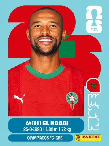 Figurita MAR-20 Ayoub El Kaabi Mundial 2026