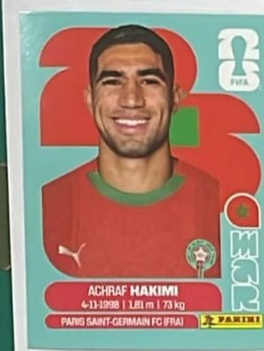 Figurita MAR-4 Achraf Hakimi Mundial 2026