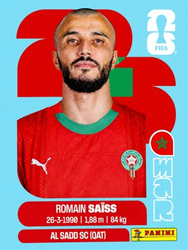 Figurita MAR-7 Roman Saiss Mundial 2026