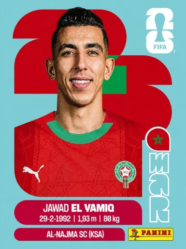Figurita MAR-8 Jawad El Yamio Mundial 2026
