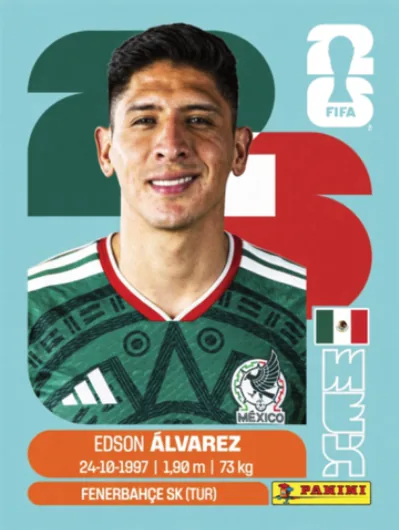Figurita MEX-10 Edson Alvarez Mundial 2026