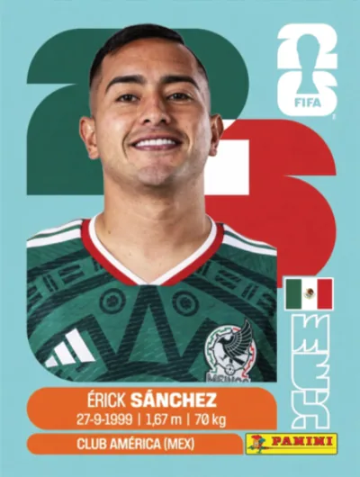 Figurita MEX-14 Érick Sánchez Mundial 2026