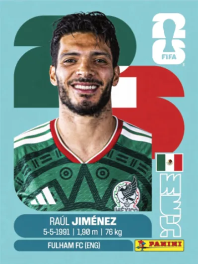 Figurita MEX-17 Raúl Jiménez Mundial 2026