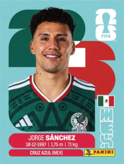 Figurita MEX-4 Jorge Sánchez Mundial 2026