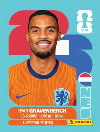 Figurita NED-11 Ryan Gravenberch Mundial 2026