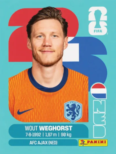 Figurita NED-19 Wout Weghorst Mundial 2026