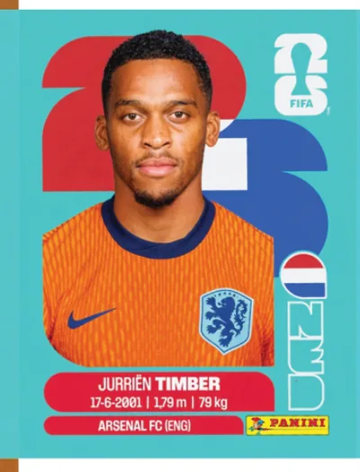 Figurita NED-5 Jurien Timber Mundial 2026