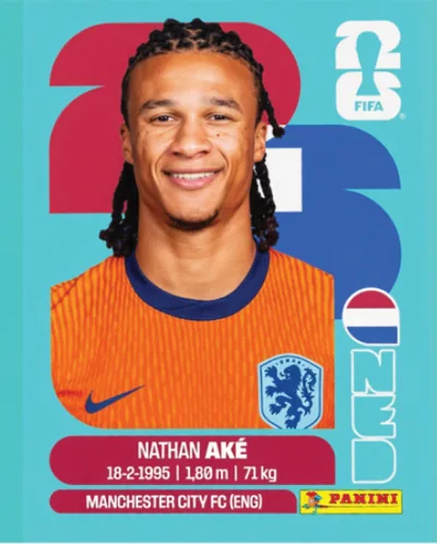 Figurita NED-7 Nathan Aké Mundial 2026