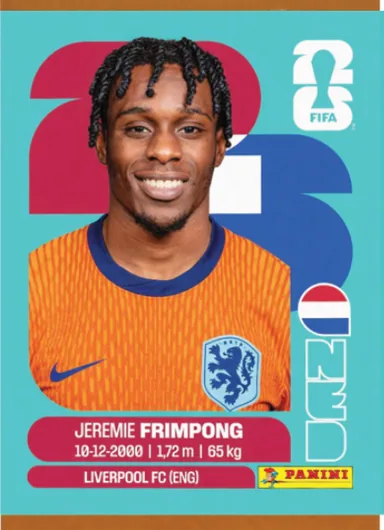 Figurita NED-8 Jereme Frimpong Mundial 2026