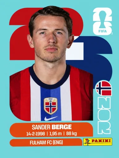 Figurita NOR-11 Sander Berge Mundial 2026